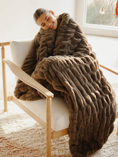 The Melt Blanket in Cocoa Hearth