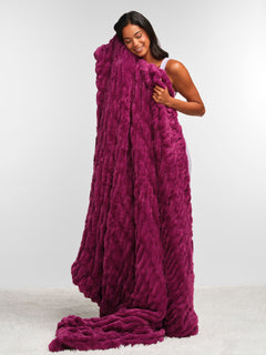 The Melt Blanket in Plum Dusk