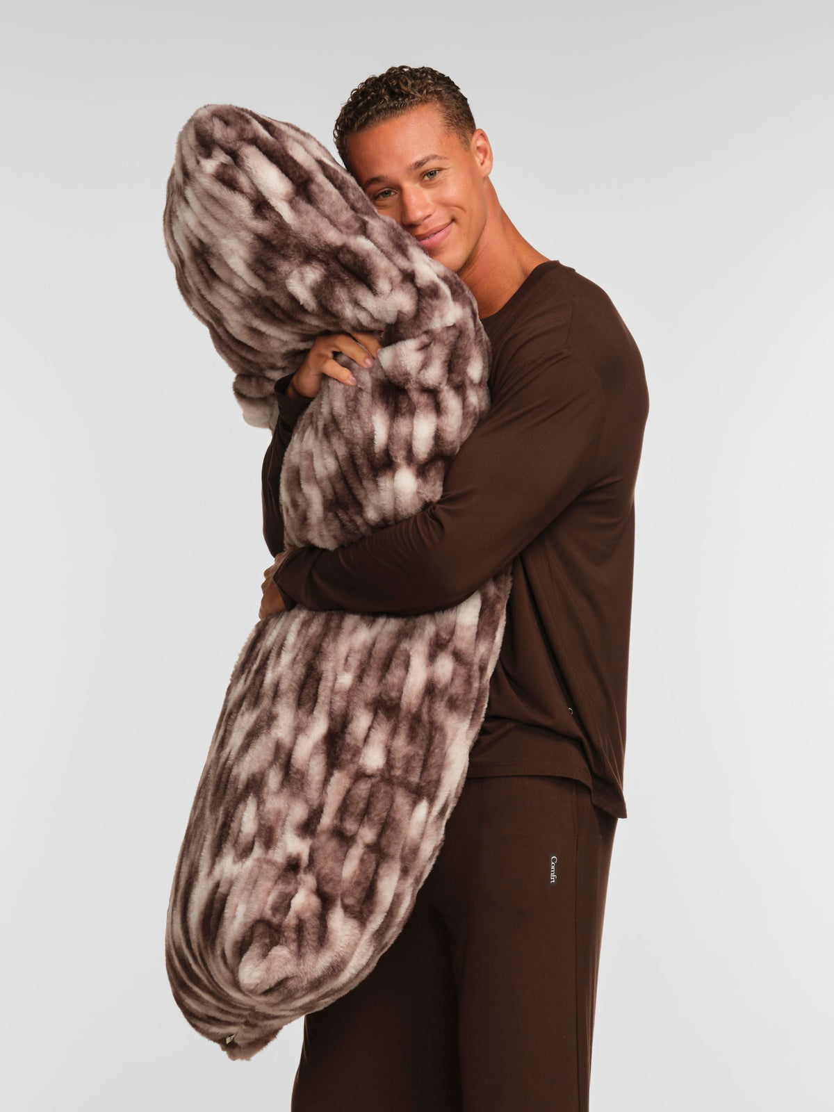 The Melt Body Pillow in Stone Grain