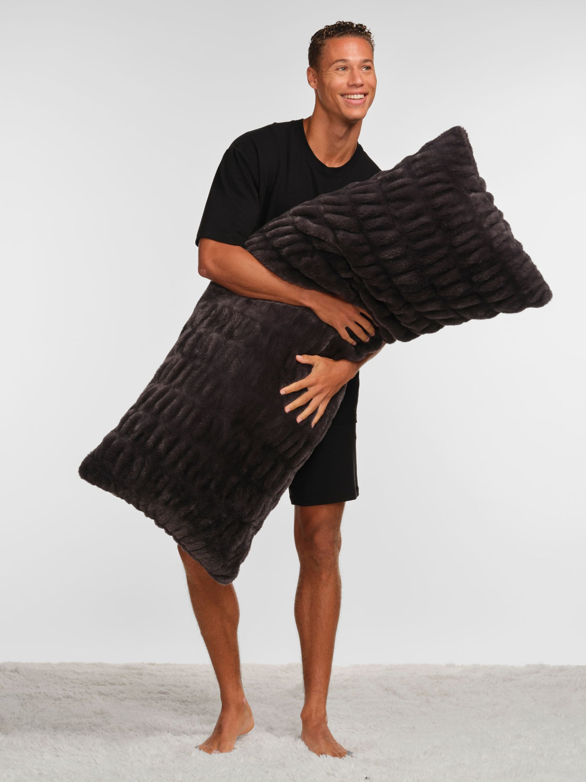 The Melt Body Pillow in Charcoal Night