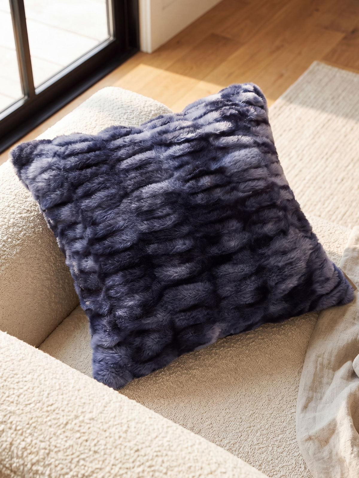 The Melt Throw Pillow in Deep Current