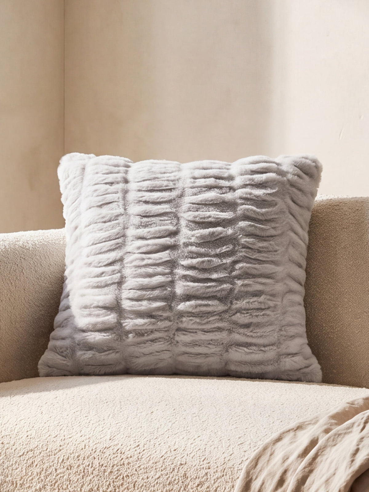 The Melt Throw Pillow in Morning Mist