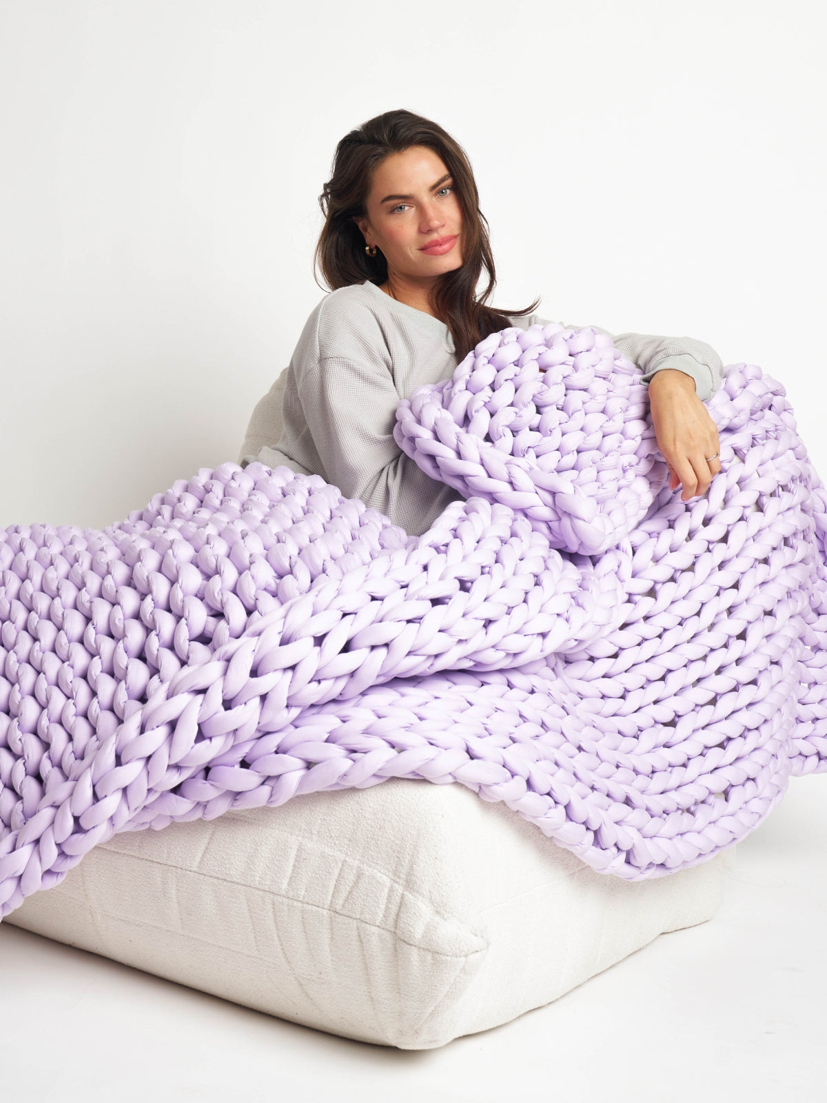 The Melt Weighted Blanket in Lavender Field