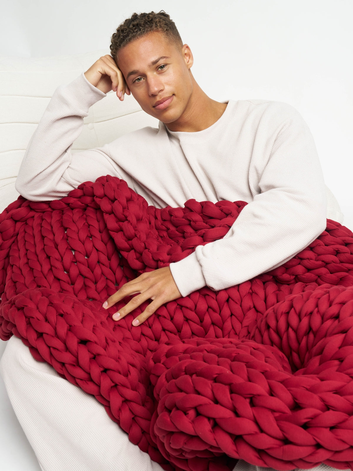 The Melt Weighted Blanket in Fireside
