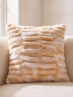 The Melt Throw Pillow in Driftwood Grain