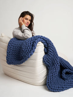 The Melt Weighted Blanket in Slate Dusk