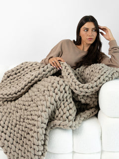 The Melt Weighted Blanket in Stone Path