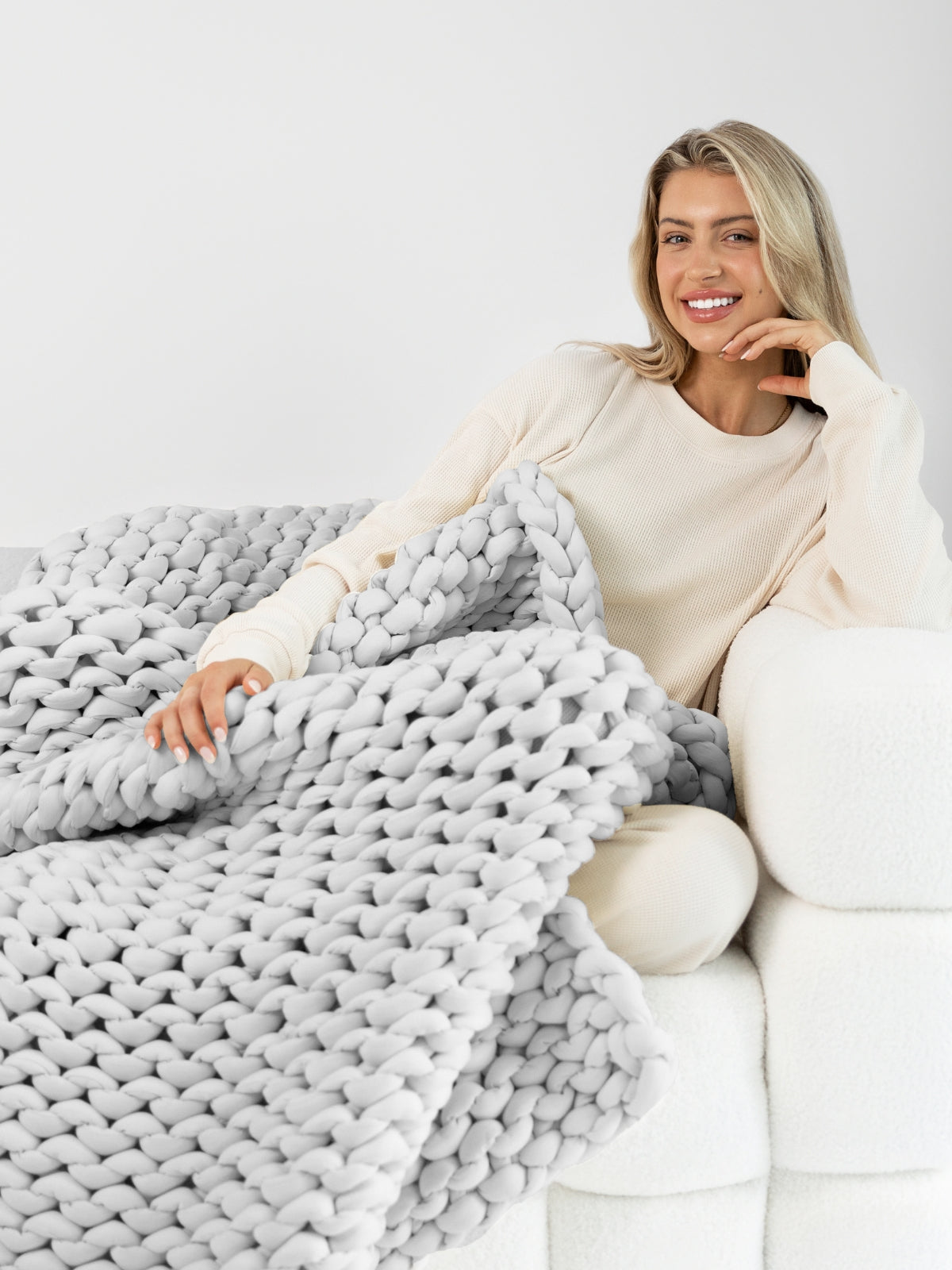 The Melt Weighted Blanket in Morning Mist
