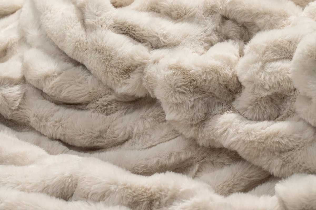 Plush on both sides, stretchy all over